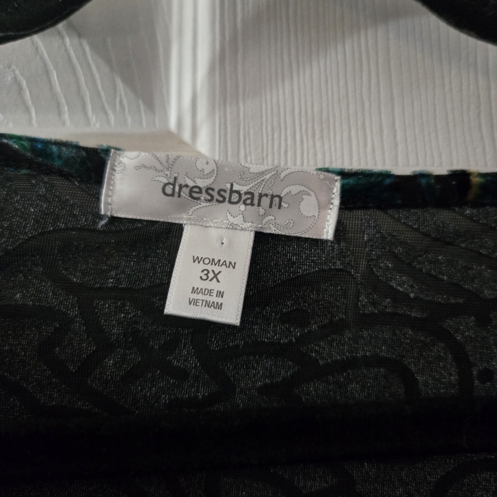 3x stretchy velour blouse - Picture 2 of 4